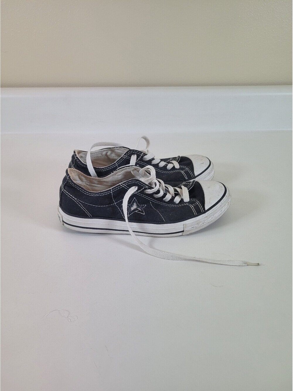 converse one star sneakers womens 7 black skate shoes